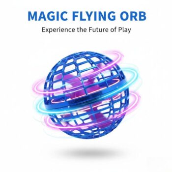 Levitating Induction Flying Ball 3 Pack Random delivery, LED Glow Fingertip Gyro Toy, Sports Outdoor Training Floating Ball for Kids Adults