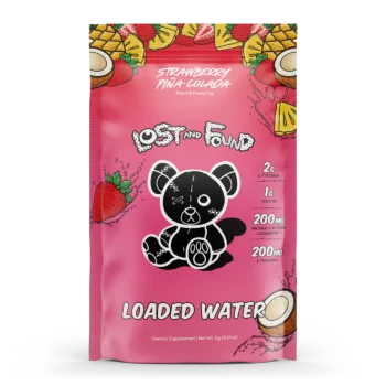Lost and Found Loaded Waters - 3 Packets, Caffeinated Flavored Powder Beverage Mix, Focus Support
