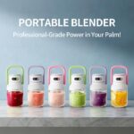 Holidays and Birthdays Blender for Shakes & Smoothies! ZHENMI BPA-Free Cordless Blender, 33oz, Ice Crushing, USB Rechargeable, Make Party Shakes,  Morning Smoothies & Healthy Drinks
